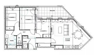  Appartement � vendre 4 pi�ces 84 m�