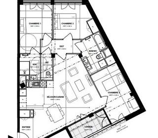  Appartement � vendre 4 pi�ces 87 m�