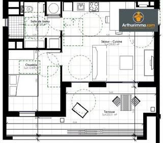  Appartement � vendre 2 pi�ces 49 m�