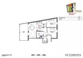  Appartement � vendre 3 pi�ces 64 m�