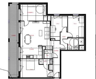  Appartement � vendre 5 pi�ces 98 m�