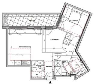  Appartement � vendre 3 pi�ces 61 m�