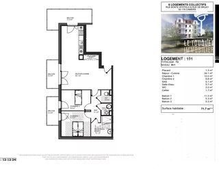  Appartement � vendre 4 pi�ces 72 m�