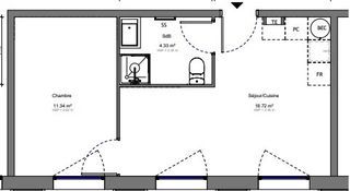  Appartement � vendre 2 pi�ces 34 m�