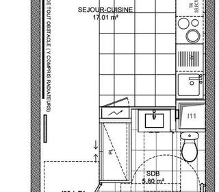  Appartement � vendre 1 pi�ce 23 m�