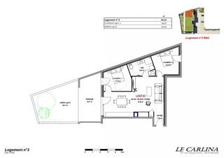  Appartement � vendre 3 pi�ces 64 m�