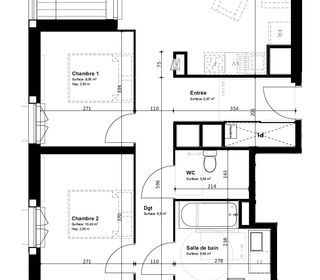  Appartement � vendre 4 pi�ces 79 m�