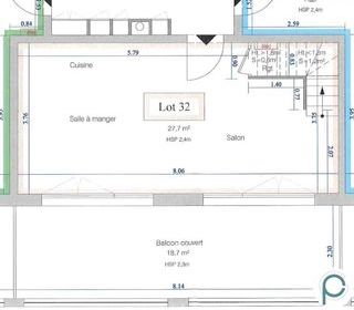  Appartement � vendre 3 pi�ces 67 m�