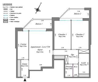  Appartement � vendre 3 pi�ces 70 m�