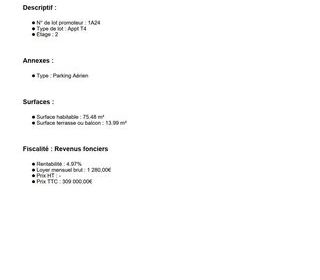  Appartement � vendre 