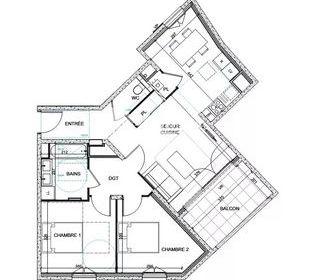  Appartement � vendre 3 pi�ces 67 m�