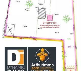  Terrain � vendre 1 pi�ce 634 m�