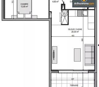  Appartement � vendre 2 pi�ces 43 m�