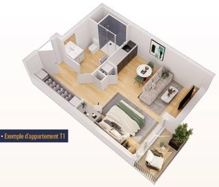  Appartement � vendre 2 pi�ces 22 m�