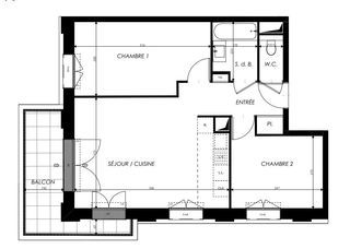  Appartement � vendre 3 pi�ces 57 m�