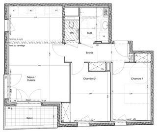  Appartement � vendre 3 pi�ces 66 m�