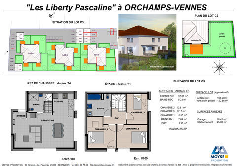   APPARTEMENT 4 PIECES 85.36 m2 279000 EUROS Appartement - 4 pi�ce(s) - 85 m�