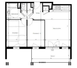  Appartement � vendre 3 pi�ces 63 m�