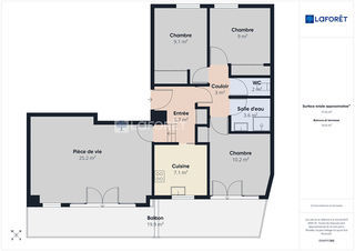  Appartement � vendre 4 pi�ces 77 m�