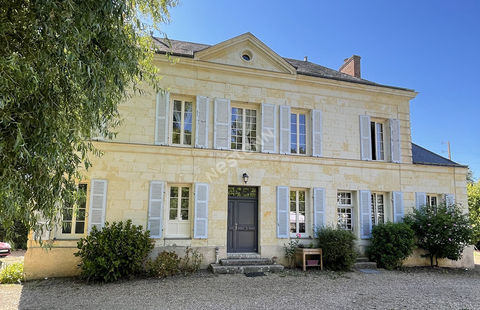   Maison de Ma�tre � Ponc� sur le Loir (72340) avec d�pendances et terrain Villa - 15 + pi�ce(s) - 349 m�