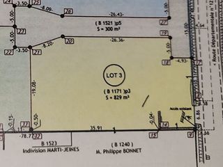  Terrain � vendre 829 m�
