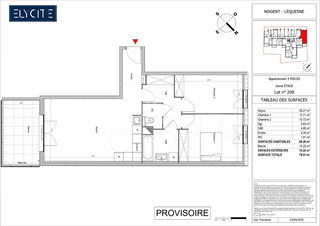  Appartement � vendre 3 pi�ces 66 m�