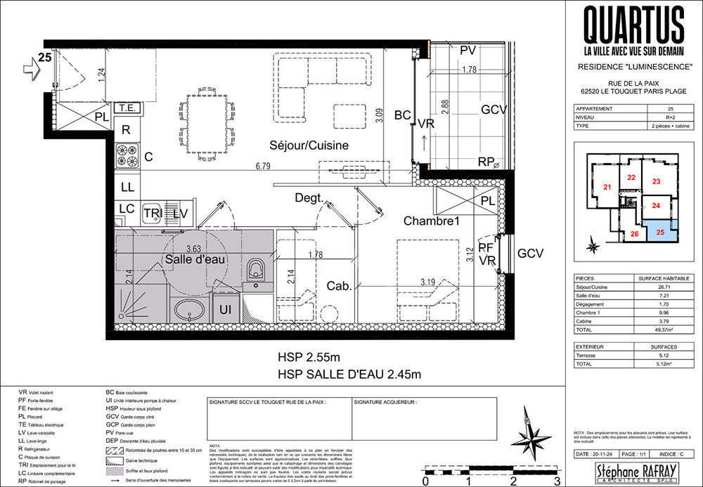 � vendre  Appartement Le Touquet-Paris-Plage (62520)