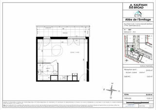 Appartement � vendre 1 pi�ce 36 m�