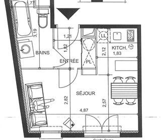  Appartement � vendre 1 pi�ce 26 m�