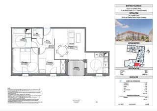  Appartement � vendre 3 pi�ces 56 m�
