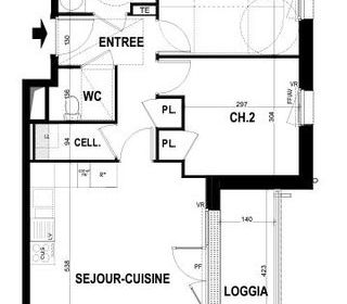  Appartement � vendre 3 pi�ces 62 m�