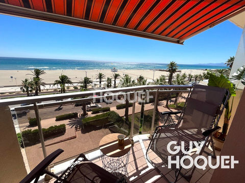   � louer � l'ann�e - Studio meubl� avec balcon et vue mer � Canet Sud Appartement - 1 pi�ce(s) - 18 m�