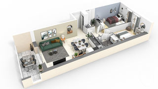  Appartement � vendre 3 pi�ces 65 m�