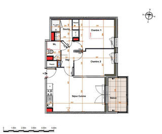  Appartement � vendre 3 pi�ces 54 m�