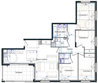  Appartement � vendre 5 pi�ces 93 m�