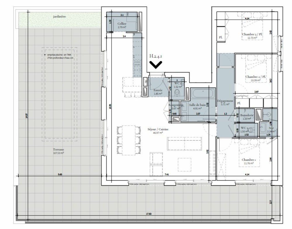 � vendre  Appartement Saint-Didier-au-Mont-d'Or (69370)