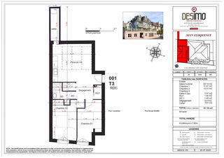  Appartement � vendre 3 pi�ces 61 m�