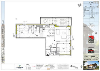  Appartement � vendre 3 pi�ces 74 m�