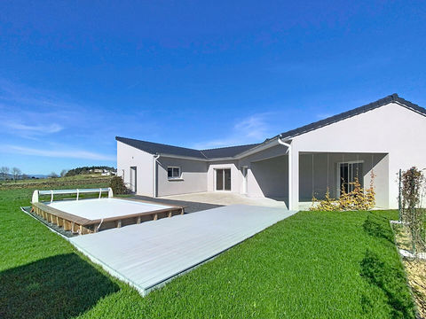   Yssingeaux! Villa contemporaine de 2022 plain pied avec 4 chambres, garage et terrain Maison - 7 pi�ce(s) - 150 m�