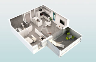  Appartement � vendre 2 pi�ces 46 m�