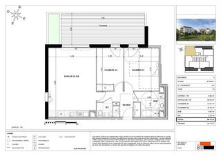  Appartement � vendre 3 pi�ces 68 m�