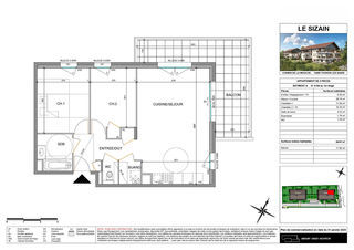  Appartement � vendre 3 pi�ces 65 m�