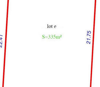  Terrain � vendre 335 m�