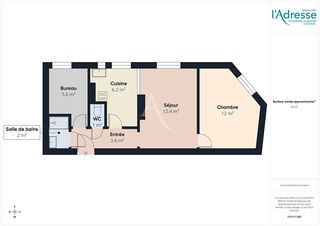  Appartement � vendre 3 pi�ces 46 m�