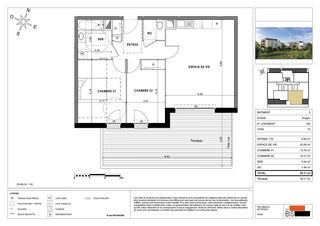  Appartement � vendre 3 pi�ces 63 m�