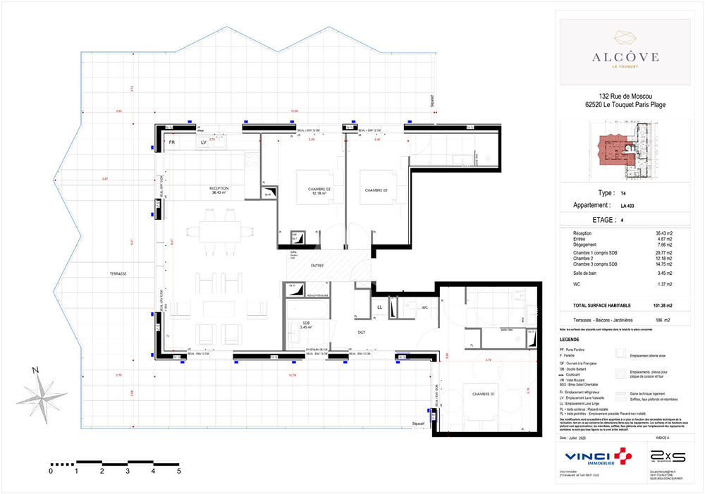 � vendre  Appartement Le Touquet-Paris-Plage (62520)