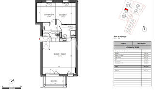  Appartement � vendre 3 pi�ces 63 m�