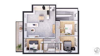  Appartement � vendre 3 pi�ces 88 m�