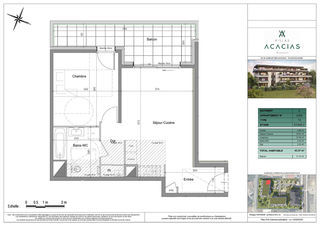  Appartement � vendre 2 pi�ces 46 m�