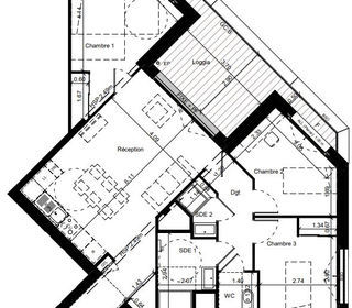  Appartement � vendre 4 pi�ces 79 m�